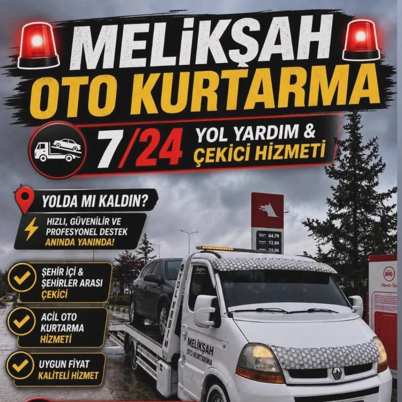 Meli̇kşah Oto Kurtarma Yol Yardim