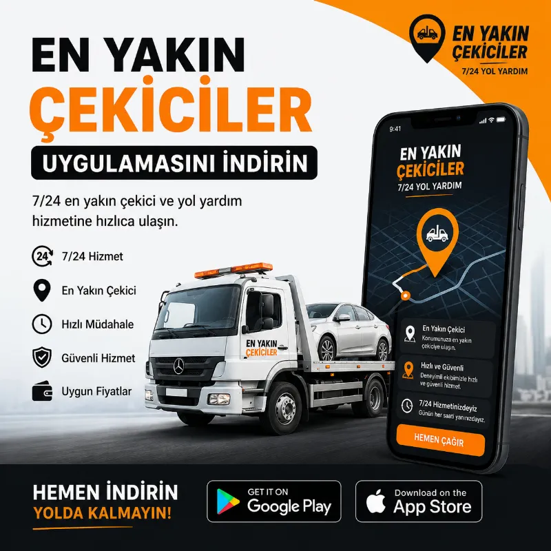 En Yakın Çekiciye Ulaşmanın En Pratik Yolları | 7/24 Yol Yardım Rehberi